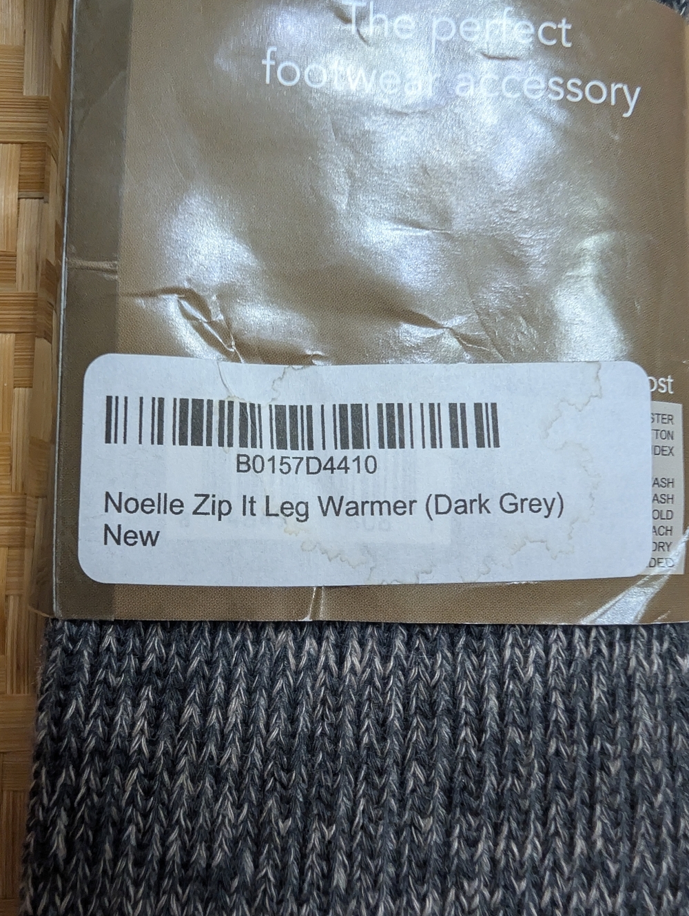 Simply Noelle "Zip It" Leg Warmers – Dark Grey NWT - Picture 5 of 7